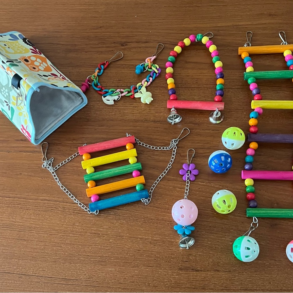 Colorful Bird Toy Set